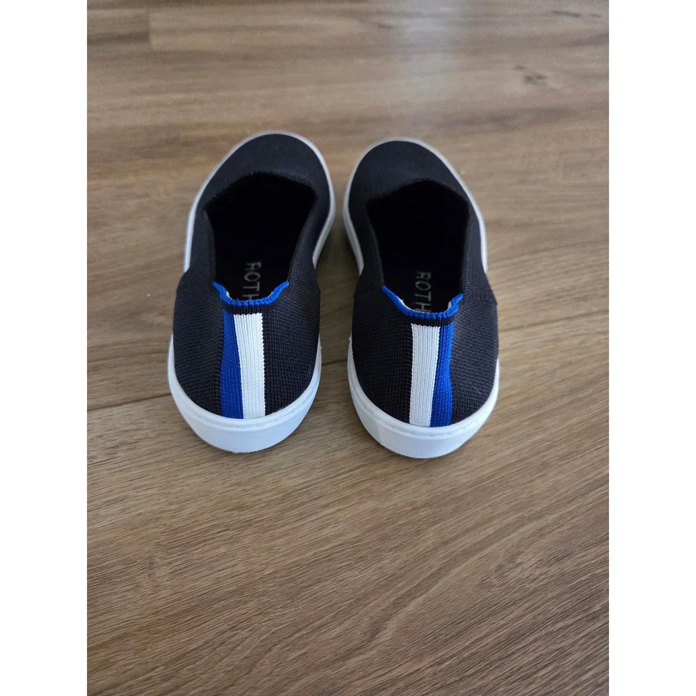Rothy's The Flat Shoes Navy Blue Knit Slip On Loafers Women's Size‎ 6.5